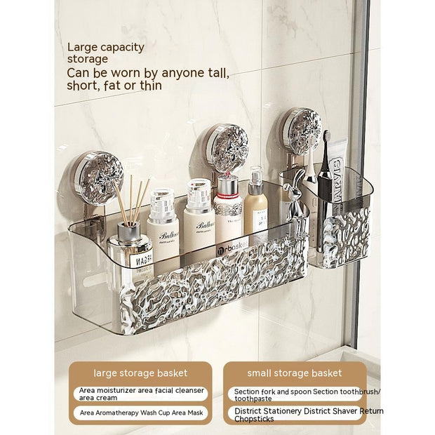 Wall-Mounted Bathroom Storage Box for Face Cloths & Shavers