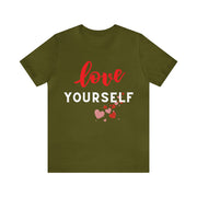 "Love yourself" Inspirational Quote T-Shirt For Men & Women