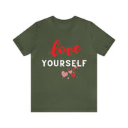 "Love yourself" Inspirational Quote T-Shirt For Men & Women