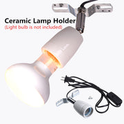 Reptile Ceramic Heat Lamp Holder E27 Lamp Base 400W UVA UVB