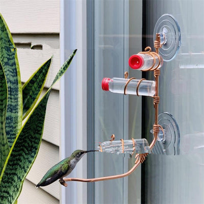 Hummingbird Feeder with Suction Cup - Easy-Clean Garden & Deck Bird Feeder