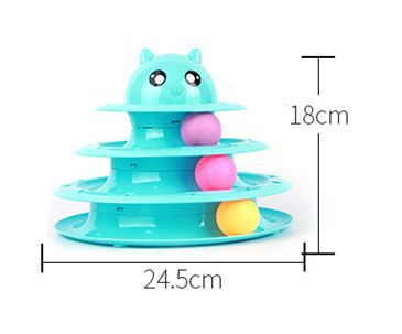 Cat toy cat turntable ball three-layer cat tower