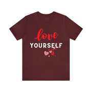 "Love yourself" Inspirational Quote T-Shirt For Men & Women