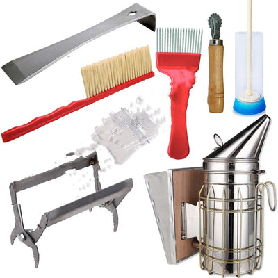 Beekeeping 8-piece Set Of Bee Tools And Cigarette Sprayers
