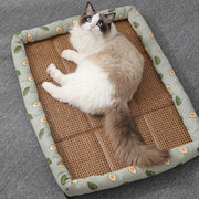 Anti-Scratch Non-Slip Washable Mattress Summer Rattan Pet Cooling Mat_12