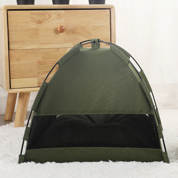 Waterproof Semi-Enclosed Warm and Comfortable Pet Home Cat Tent_13