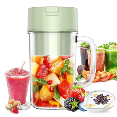 10-Blades Portable Electric Juicer Mug USB -Rechargeable_0